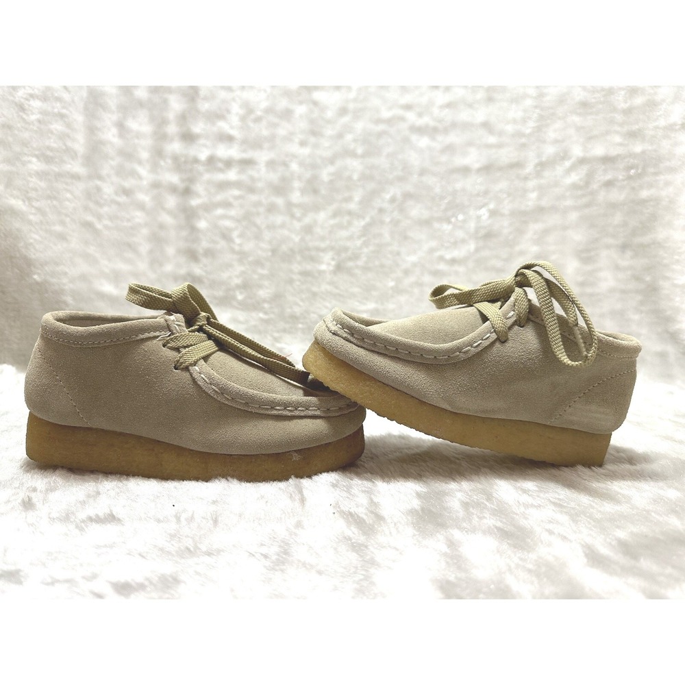 Vintage Willits‎ Yorkie Kids 12 M Tan Suede Wallabee Moccasin Boots Streetwear